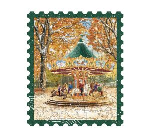 RoboTime Wooden Puzzle Autumn Carousel