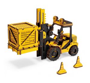 RoboTime 3D Wooden Mechanical Jigsaw Forklift