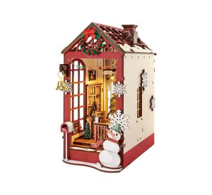 RoboTime DIY Book Nook Miniature house Christmas interior