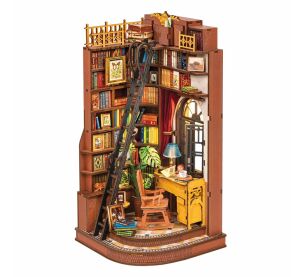 RoboTime DIY Book Nook Miniature house Silent study corner