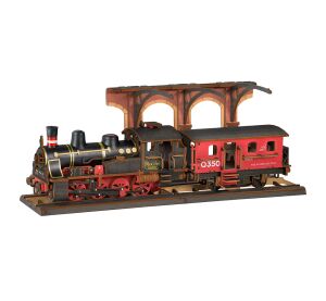 RoboTime 3D Wooden Jigsaw Vintage Steam Locomotive