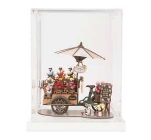 RoboTime Display with Flower Cart