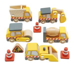 Le Toy Van Set of Construction Machines