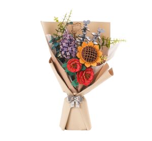 RoboTime 3D wooden jigsaw puzzle Bouquet