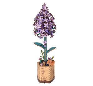 RoboTime 3D Wooden Jigsaw Lilac