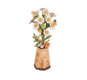RoboTime 3D wooden jigsaw puzzle Chamomile