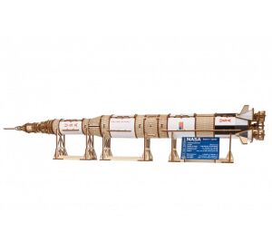 Ugears 3D wooden mechanical puzzle NASA, Saturn V
