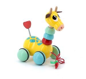 Vilac Pulling Giraffe Flip Flap