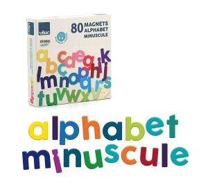 Vilac Wooden Magnetic Alphabet Small Letters 80 pcs