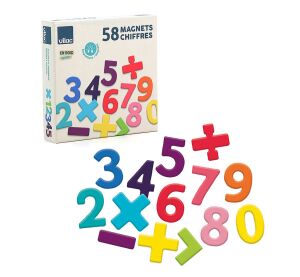 Vilac Wooden magnetic numerals 58 pcs