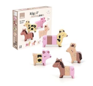 Vilac Wooden Magnetic Puzzle Funny Animals