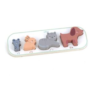 Vilac Folding puzzle I'm learning to count animals Sarah Betz