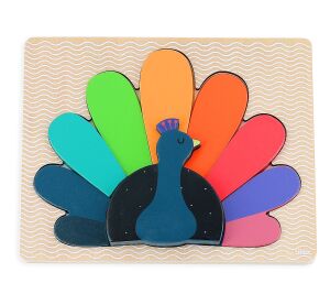 Vilac Insert puzzle Peacock