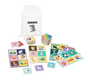 Vilac Wooden bingo rainbow animals