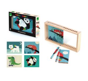 Vilac Wooden 4D Puzzle Animals