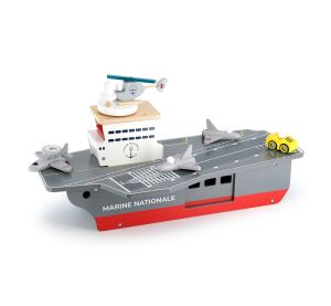 Vilac Wooden aircraft carrier with accessories