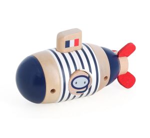 Vilac Wooden Stacking Tower with Surprise Submarine