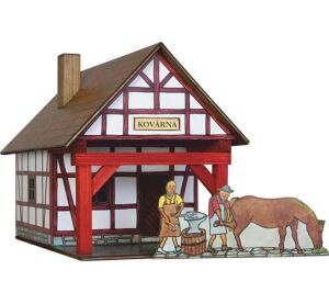Walachia Wooden gluing kit Wrought iron forge