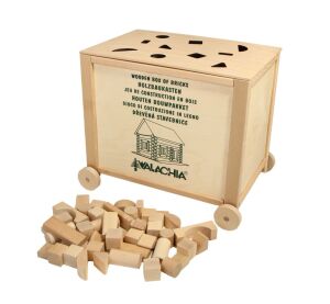 Walachia Wooden folding kit Construct Box natural 300 pieces