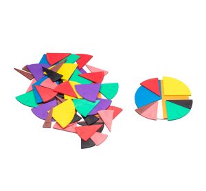 Wissner Circular sections for teaching fractions 71 pcs