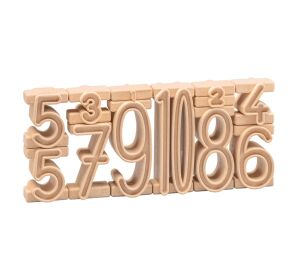 Wissner Wooden set of stacking numbers 11 pcs