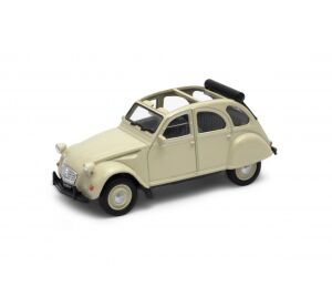 Welly Citroen 2CV 1:34 cream with rolled roof