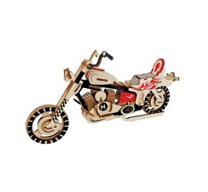 Woodcraft Wooden 3D puzzle Motorbike HD I color