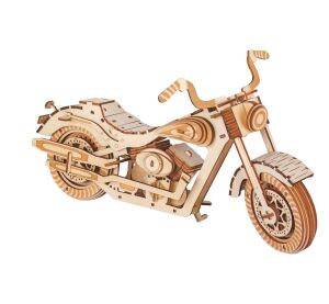 Woodcraft Wooden 3D Puzzle Motorcycle HD 1