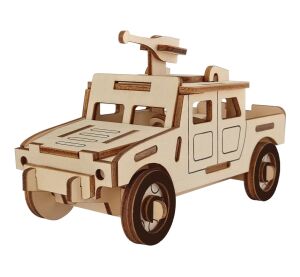 Woodcraft Wooden 3D puzzle Military combat vehicle