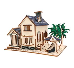 Woodcraft Wooden 3D Puzzle Beach House