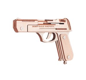Woodcraft Wooden 3D Puzzle Pistol Desert Eagle