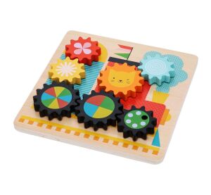 Petit Collage Puzzle cogs train