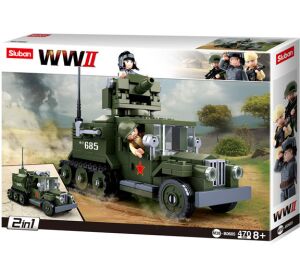 Sluban WWII M38-B0685 Soviet 2in1 Half-Track Vehicle