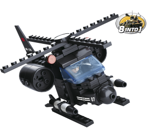 Sluban Army 8into1 M38-B0587G Helicopter