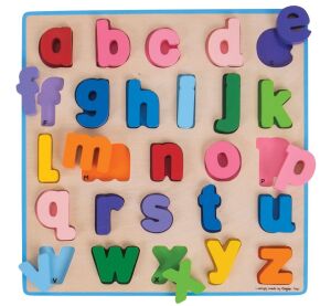 Bigjigs Baby Wooden Puzzle Alphabet Lowercase Letters