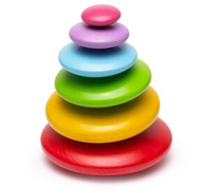 Bigjigs Baby Balancing Game Settling Colored Pebbles