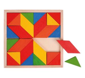 Bigjigs Toys Wooden mosaic colourful