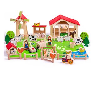 Bigjigs Toys Big Wooden Farm