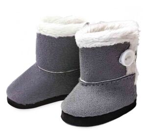 Petitcollin Winter boots grey (for doll 28 cm)