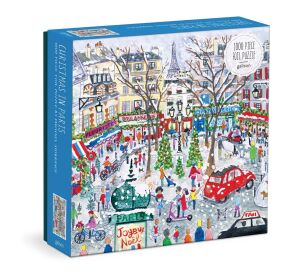 Galison Foil Puzzle Michael Storrings Christmas Paris 1000 pieces