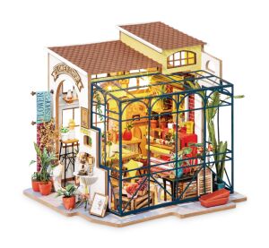 RoboTime 3D wooden jigsaw puzzle miniature house Florist