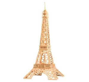 Woodcraft Wooden 3D puzzle famous building Eiffel Tower