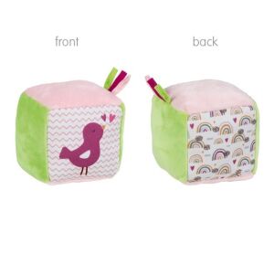 Goki Textile Motor Cube Bird/Rainbow