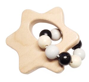 Hess Rattle Star Nature Black and White