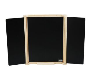 Jeujura Wooden three-leaf double-sided board 82x56 cm with accessories
