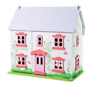 Bigjigs Toys Pink Dollhouse