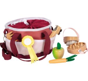 small foot Horse care set with bag red