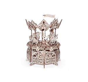 Wood Trick 3D Mechanical Puzzle - Carousel