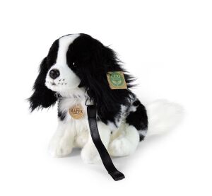 Rappa Plush dog Cavalier with leash 27 cm ECO-FRIENDLY