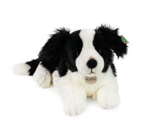 Rappa Plush dog border collie lying 45 cm ECO-FRIENDLY